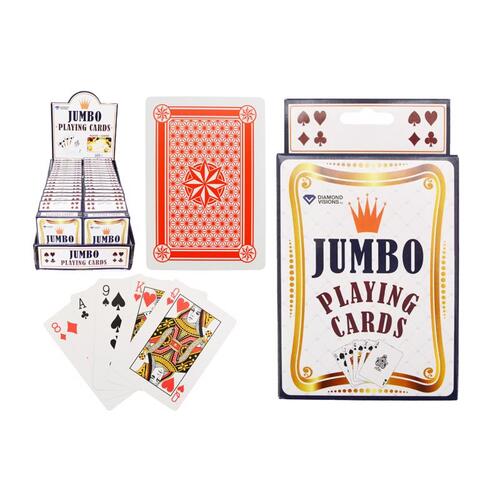 Jumbo Playing Card Paper/Plastic 54 pc