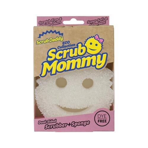 Scrub Daddy 50009010060EN02 Scrubber Sponge Scrub Mommy Non-Scratch For Multi-Purpose White