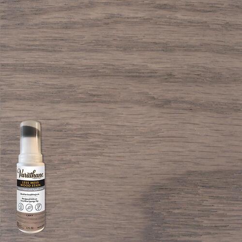 Wood Stain Less Mess Gray Water-Based Linseed Oil Emulsion 4 oz Gray