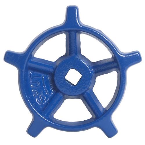 Wheel Handle 1" S Steel 1 Blue - pack of 5