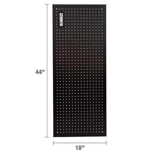 Pegboard DXST4500 18" W X 1" L Black Steel Black