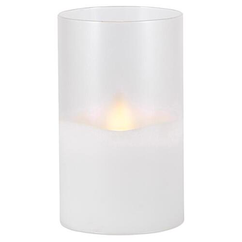 Everlasting Glow 45604 Candle White No Sent Scent Flameless Hand Poured White