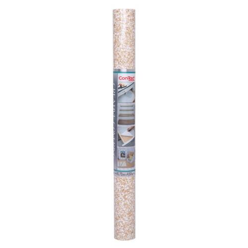 Shelf Liner 16 ft. L X 18" W Beige Granite Self-Adhesive Beige Granite - pack of 6