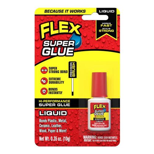 Super Glue Brush On Flex Super Glue High Strength 10 gm Clear - pack of 8