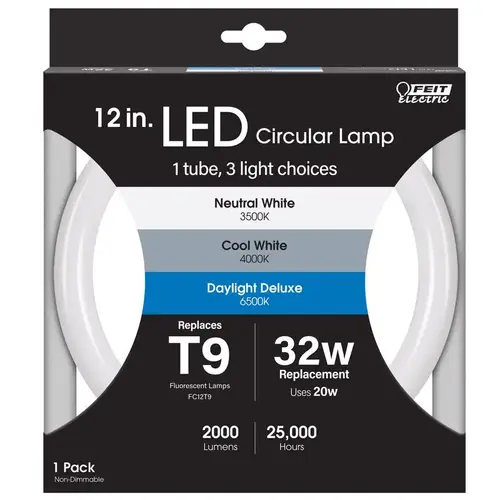 LED Tube Light T9 4-Pin Color Changing 32 Watt Equivalence White