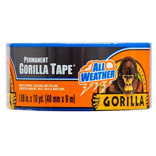 Gorilla 110418 Tape All Weather 1.88" W X 25 yd L Black Black