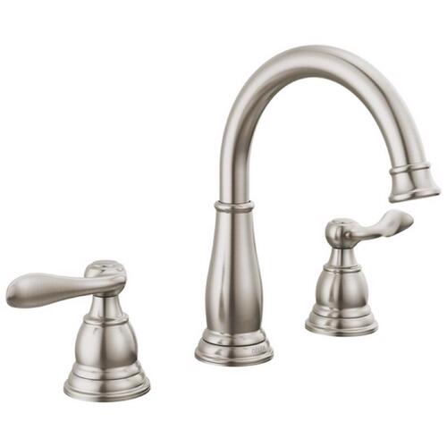 Windemere Two Handle Bathroom Faucet, Widespread, Brushed Nickel