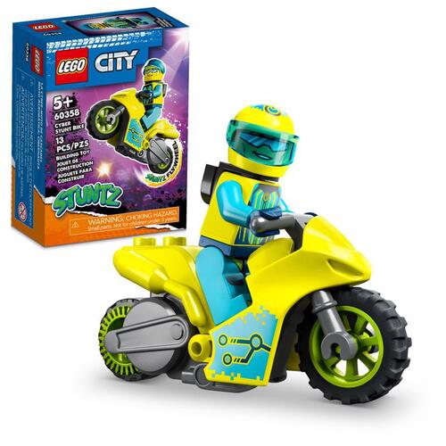 Lego 60358 LPP Motorbike 2 City Stuntz ABS Plastic Multicolored 13 pc Multicolored