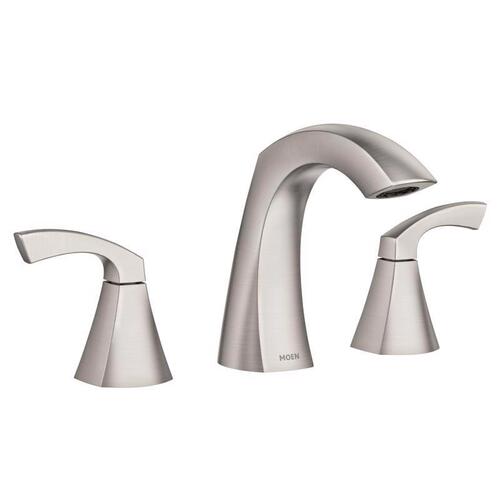 Widespread Bathroom Sink Faucet Lindor Brushed Nickel 8 - 16" Brushed Nickel