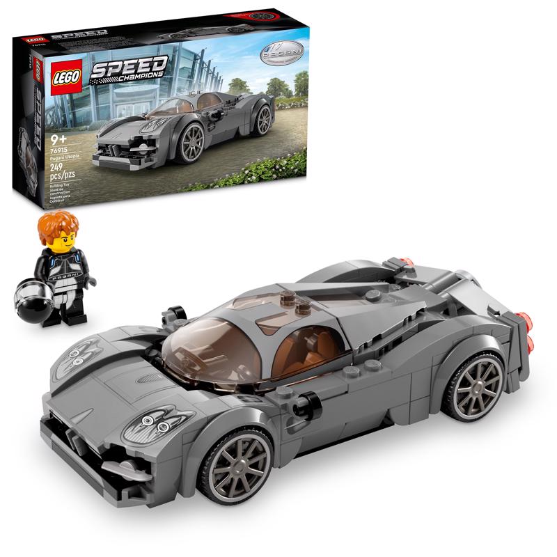 Lego 76915 76915 tdb Speed Champions IP 2 Speed Champions Pagani Utopia Race Car Plastic Multicolored 249 pc Multicolored