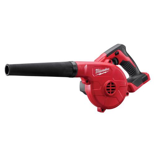 Compact Blower, 18 V Battery, Lithium-Ion Battery, 3-Speed, 100 cfm Air, Red