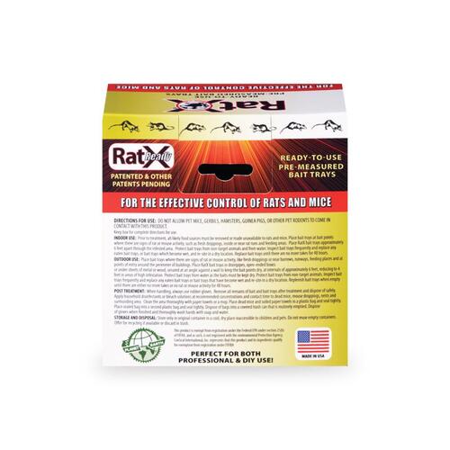 RatX 620104 Ready Bait Tray, Pellet, 9.6 oz Pack