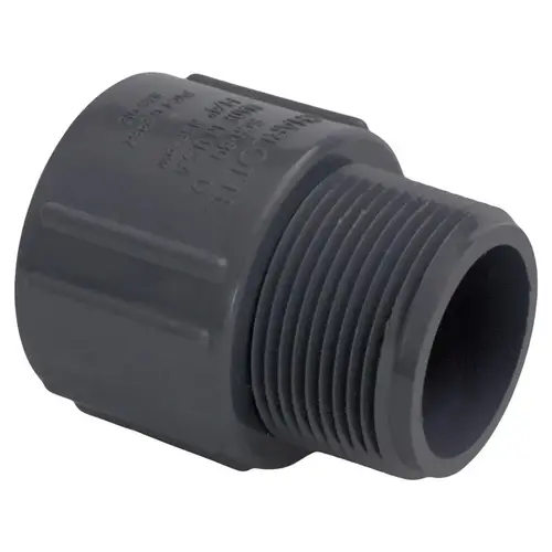 Adapter 1" Slip T X 1" D MPT PVC - pack of 10