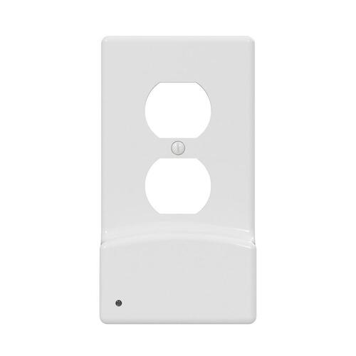 LumiCover Classic Wallplate Nightlight, 1-7/8 in L, 4-1/2 in W, White