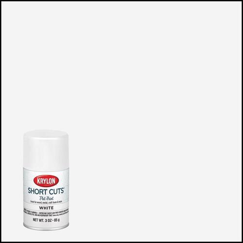 Spray Paint Short Cuts Flat White 3 oz White - pack of 6