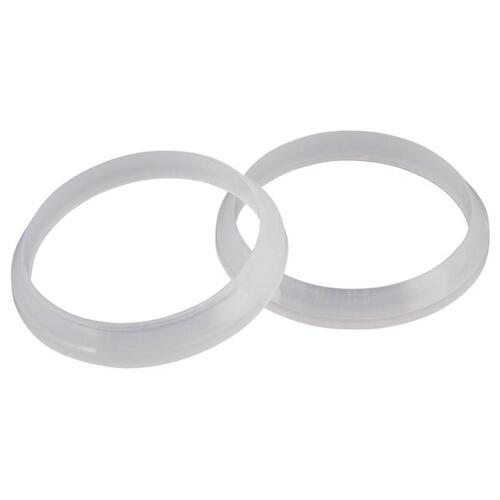 Tailpiece Washer, 1-1/4 in, Polyethylene, For: Plastic Drainage Systems White - pack of 2