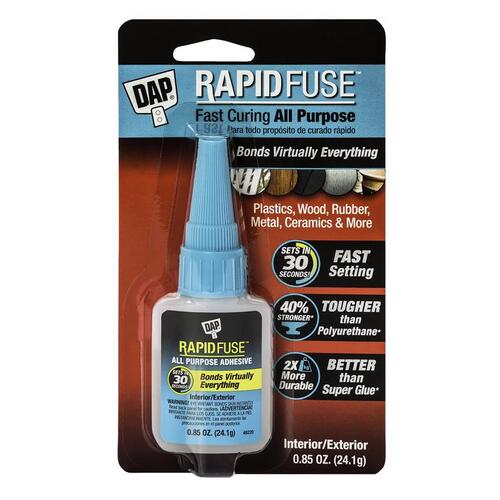 Adhesive, Clear, 0.85 oz Bottle