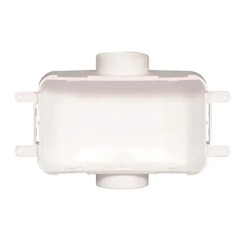 3-1/2 in. Center Drain Washing Machine Outlet Box White