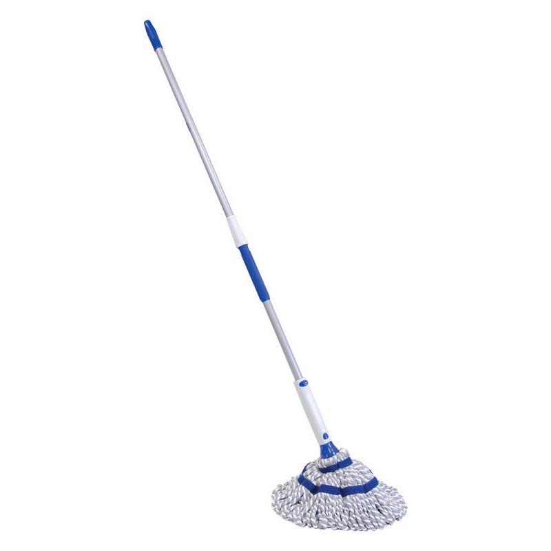 QUICKIE 72036M4 72036M-4 Twist Mop, 54 in L, Microfiber Cloth Mop Head, Steel Handle