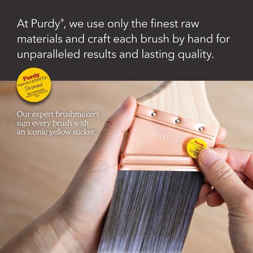 Purdy 144080725 Pro-Extra Dale Trim Brush, Nylon/Polyester Bristle, Rat Tail Handle