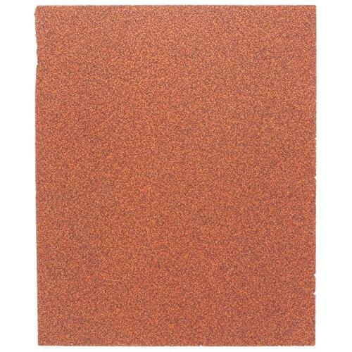 Sanding Sheet, 11 in L, 9 in W, 60 Grit, Garnet Abrasive Smooth