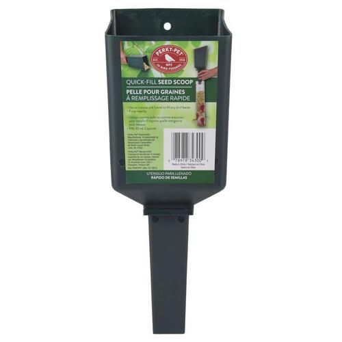 Perky-Pet 342 Bird Seed Scoop Quick Fill Green