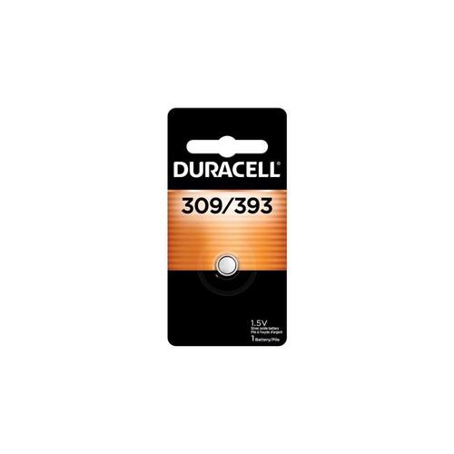 DURACELL D309/393BPK Electronic/Watch Battery Silver Oxide 309/393 1.5 V 80 Ah