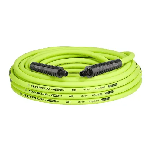 Air Hose 50 ft. L X 1/4" D Hybrid Polymer 300 psi Zilla Green Zilla Green Yellow