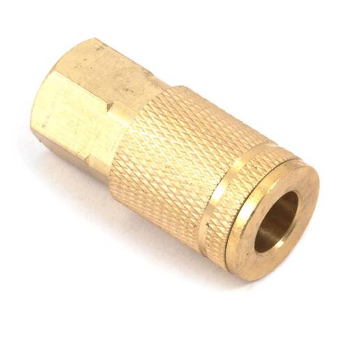 Air Coupler Brass 1/4" Female X 1/4"