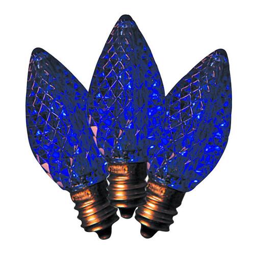 Christmas Light Bulbs LED C7 Blue 25 ct Replacement