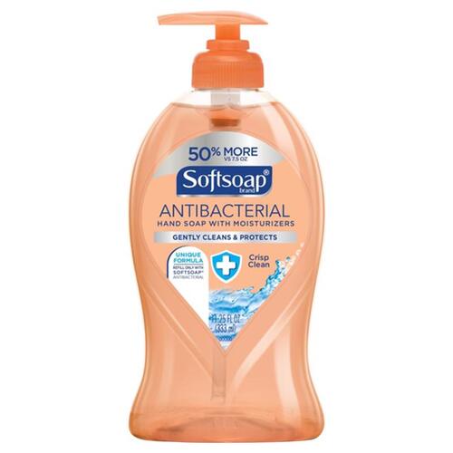 SOFTSOAP US03562A Hand Soap Orange, Liquid, Orange, Crisp Clean, 11.25 oz Bottle