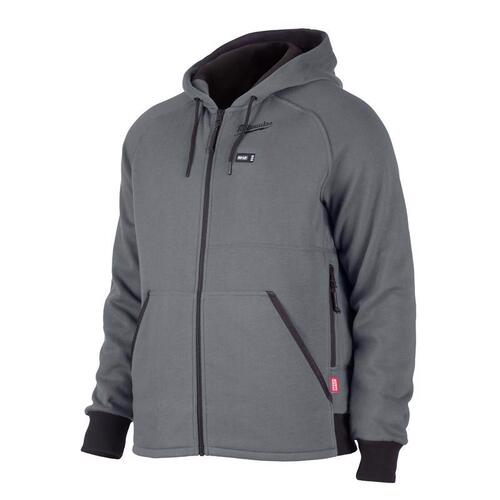 Heated Hoodie (Hoodie Only) M12 XL Long Sleeve Men's Hooded Black/Gray Black/Gray