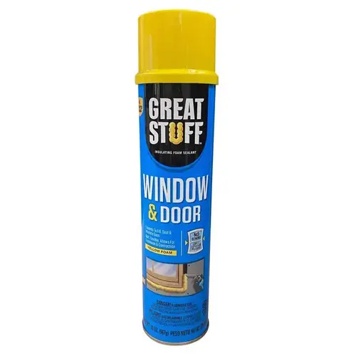 Foam Sealant Window & Door Yellow Polyurethane Insulating 20 oz Yellow