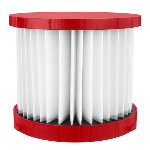 Wet/Dry HEPA Filter 2.7" D Shop Cartridge Red