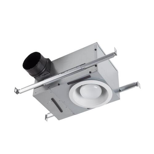 Recessed Bath Fan & Light, 70 CFM, 1.5 Sones, 6-7/8-In. H