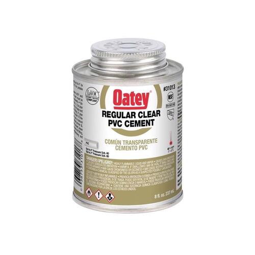 Regular-Bodied Fast Set Cement, 8 oz Can, Liquid, Clear