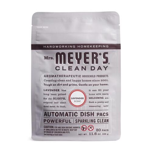 Dishwasher Detergent Mrs. Meyer's Clean Day Lavender Scent Powder 12.7 oz - pack of 120