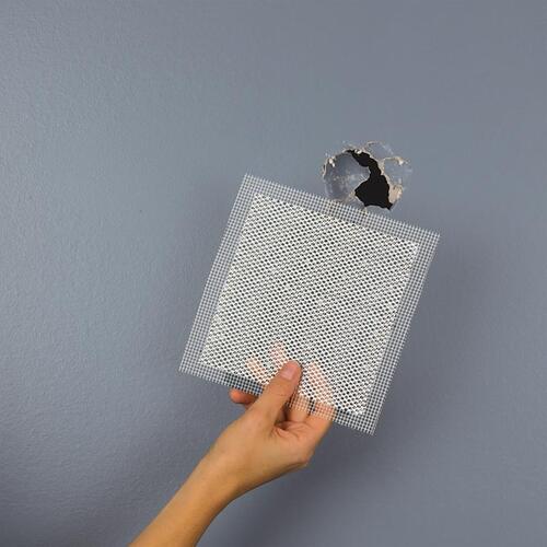 ADFORS FDW6924-U Wall Repair Patch FibaTape 6" L X 6" W Reinforced Aluminum White Self Adhesive Wall Repair P White