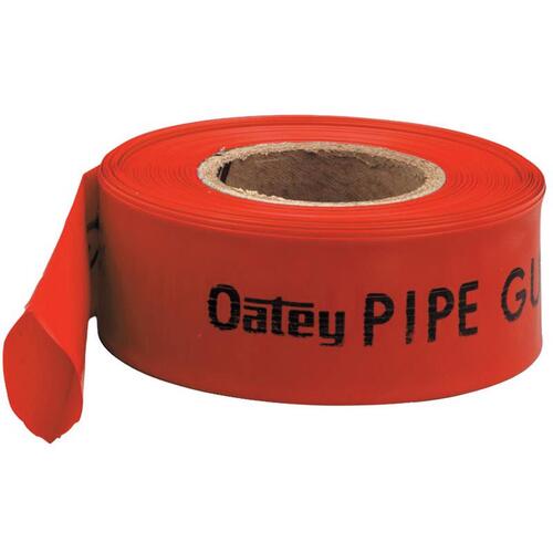 Pipe Guard, Polyethylene, Red, Non-Code Installation