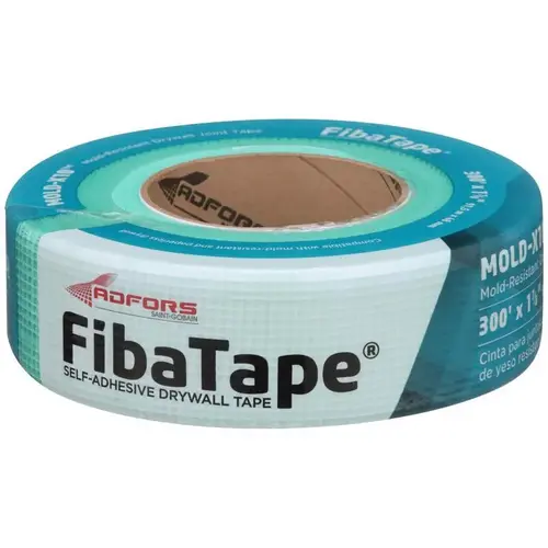 Drywall Joint Tape FibaTape Mold-X 10 300 ft. L X 1-7/8" W Fiberglass Mesh Green Self Adhesive Drywall Joint Green