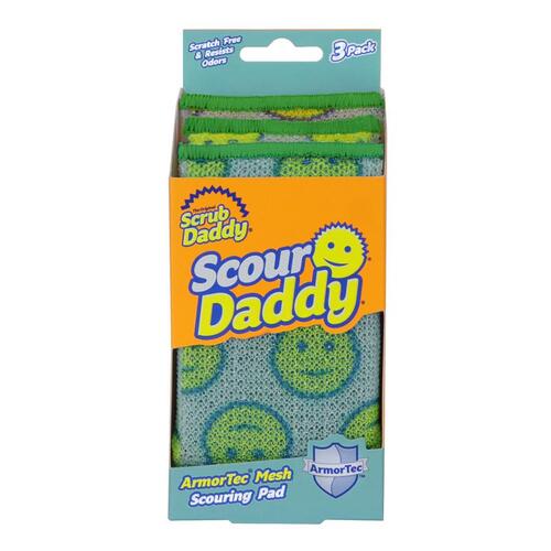 Scrub Daddy SCDDY3CT Sponge Scour Daddy Heavy Duty For Household Mulit-Colored