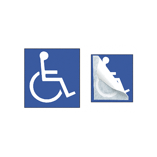 CRL SBH01H Blue Handicap Symbol Decal
