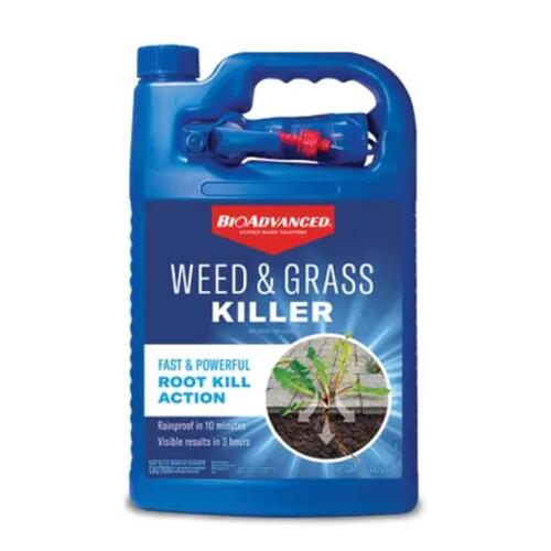 RTU Weed and Grass Killer, Liquid, Light Blue, 1 gal Bottle