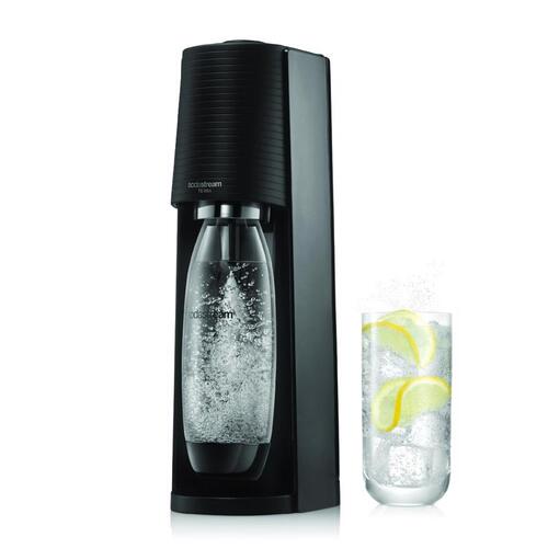 TERRA Series Sparkling Water Maker Kit, 1 L Bottle, Black - pack of 2