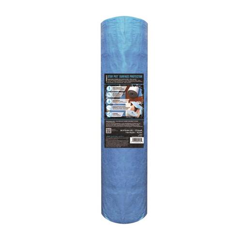 Surface Protector Stay Put 39.4 ft. W X 54.2 ft. L Plastic Blue Blue