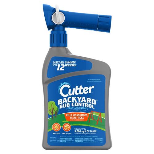 Backyard Concentrated Bug Control Spray, Liquid, 32 oz Bottle