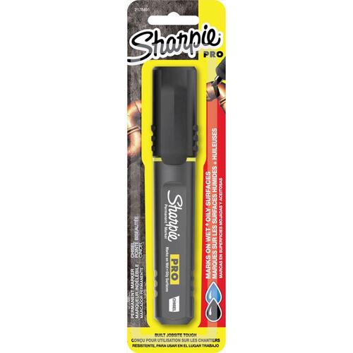 Sharpie 2018329-XCP4 Pro Series Marker, Black - pack of 4