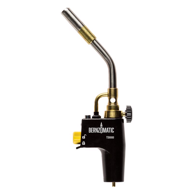 BernzOmatic 328626 Max Performance Torch Head, Propane & MAPP, Self-Lighting, Swirl Flame Tip