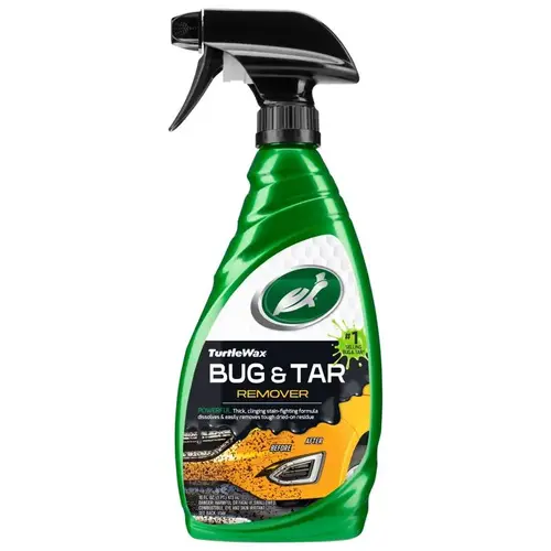 TURTLE WAX T520A Bug and Tar Remover, 16 fl-oz Bottle, Liquid, Typical Solvent Light Beige/Off-White