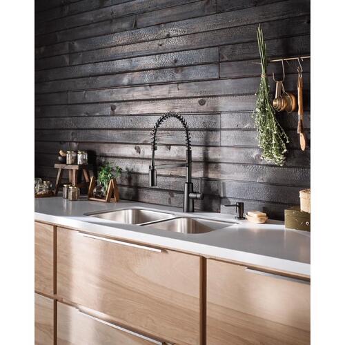 Moen 87897bl Kitchen Faucet Nori One Handle Matte Black Matte Black 